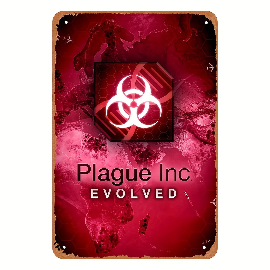 Retro Gaming Video - Vintage Style Plague Inc Evolved Metal