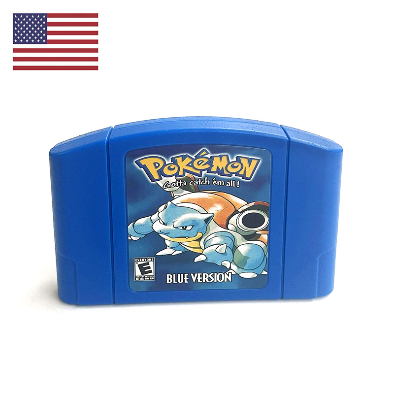 Retro Gaming Video - USA NTSC Version English Pokemon Blue