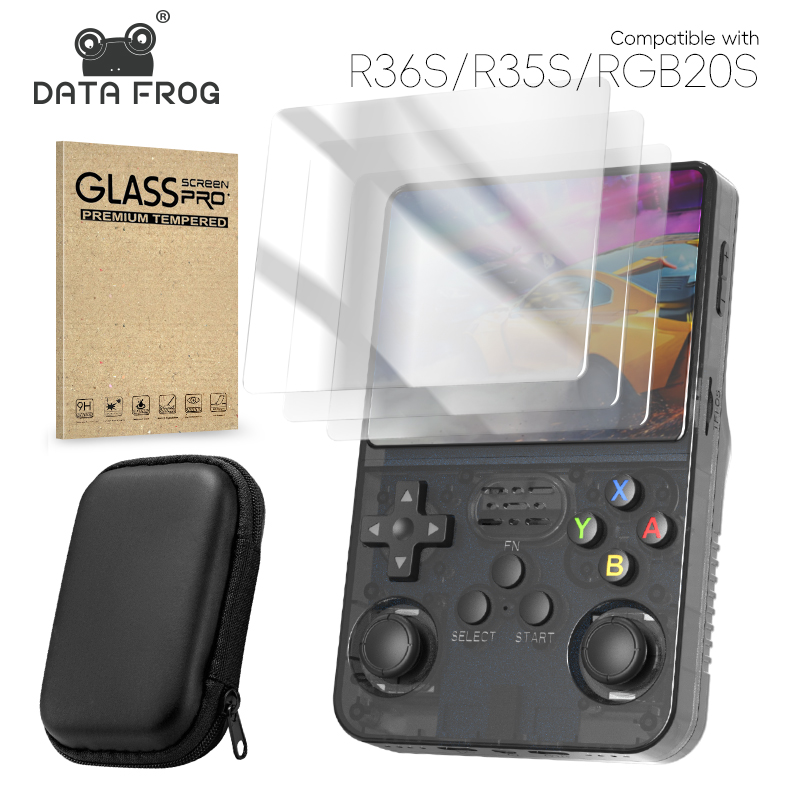 Retro Gaming Images - DATA FROG R36S Screen Protector Tempered