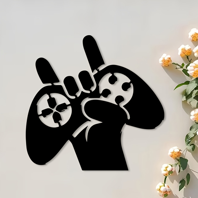 Retro Gaming Gifts - Retro Gaming Hand Metal Wall Art