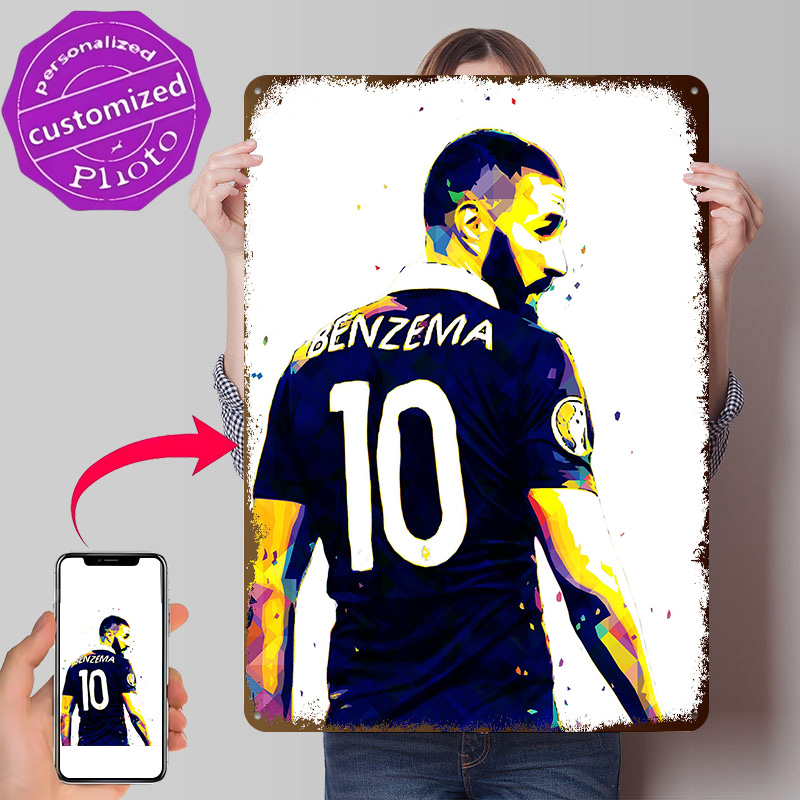 Retro Gaming France - Karim Benzema France Poster Retro 3D