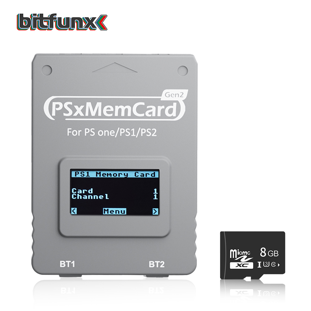 Retro Gaming Upscaler - Bitfunx PSxMemCard Gen2 Store Game Saves