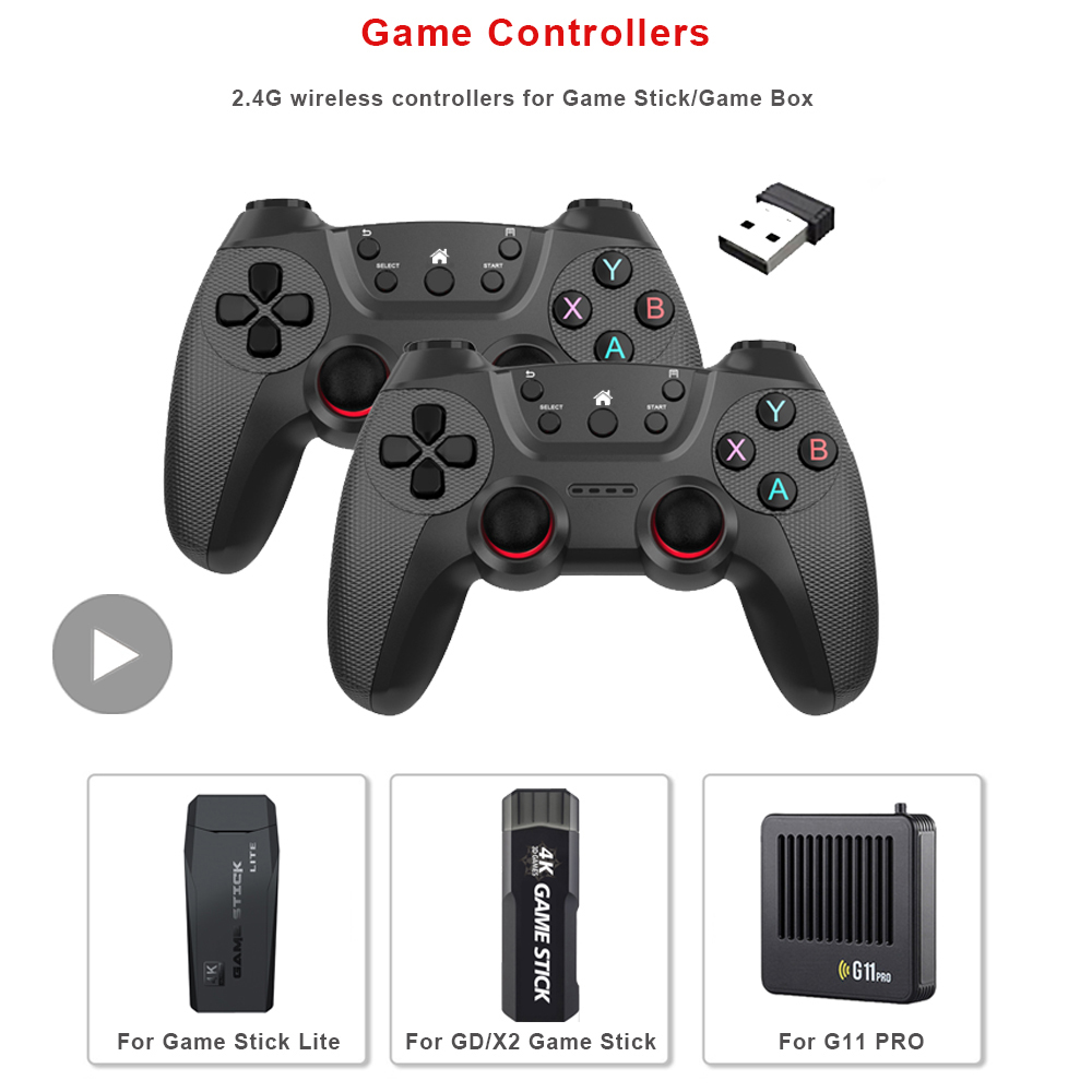 Retro Gaming Tv Box - Wireless Gamepad Gaming Control Video Game