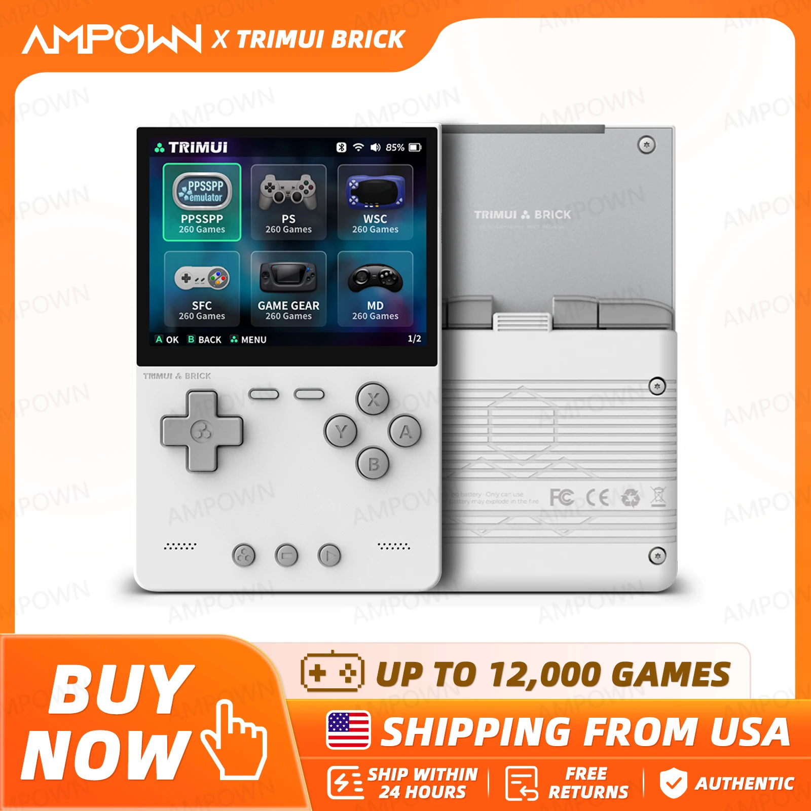 Retro Gaming Images - TRIMUI BRICK Handheld Game Console 3.2''