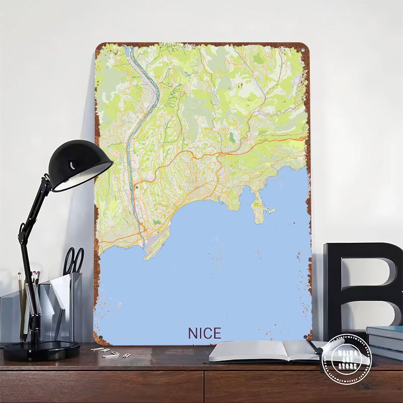 Map of Nice France Printed Pos - Retro Gaming France review and price