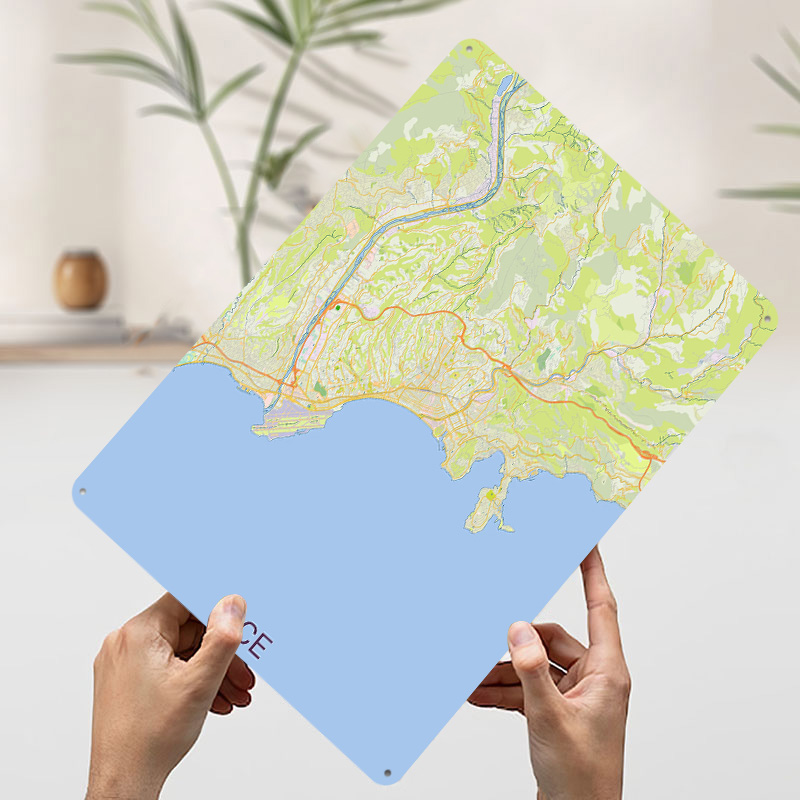 Map of Nice France Printed Pos - Retro Gaming France review and price