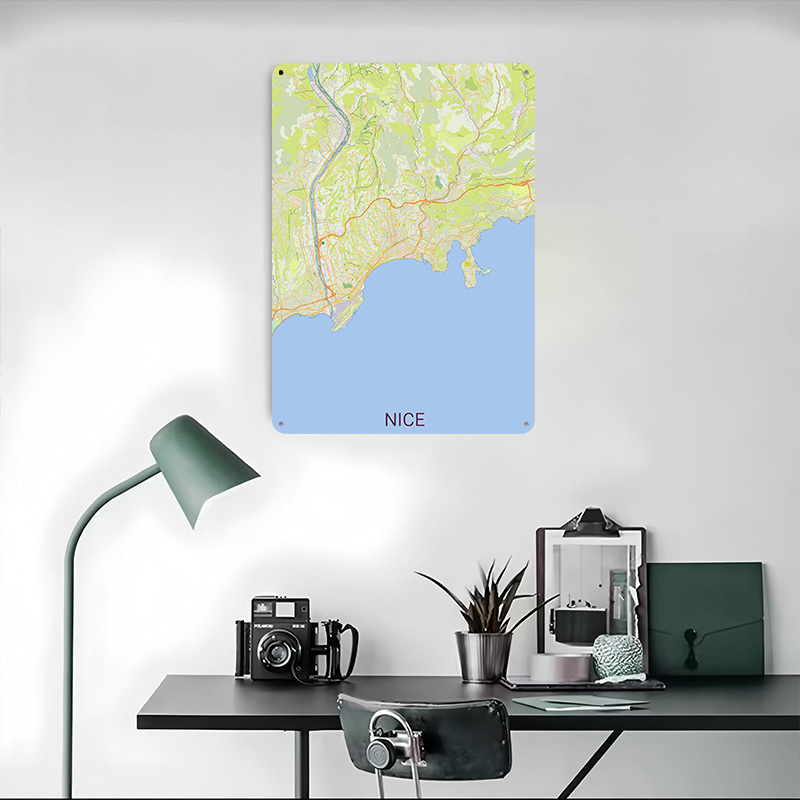Map of Nice France Printed Pos - Retro Gaming France review and price