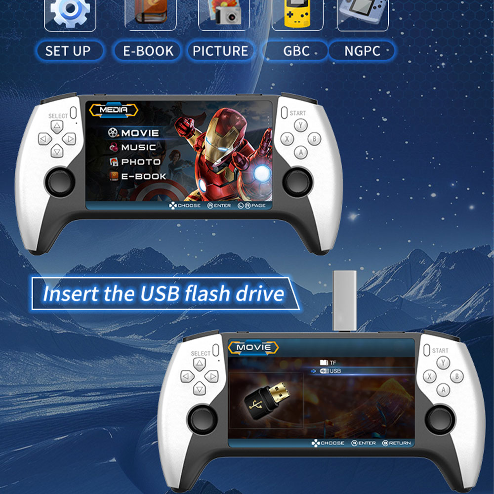 2026 New SF3500 5 Inch Handhel - Retro Gaming Upscaler review and price