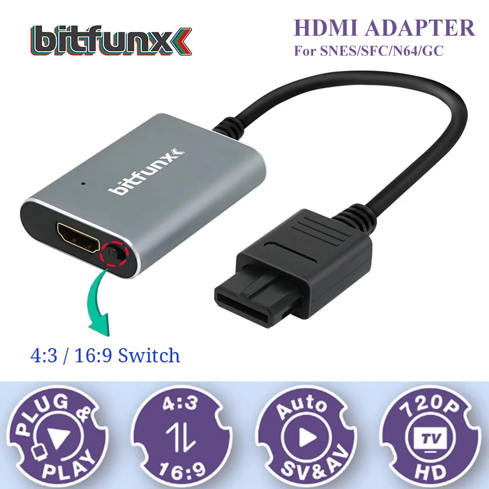 Bitfunx 720P Svideo / AV To HD - Retro Gaming Gif review and price