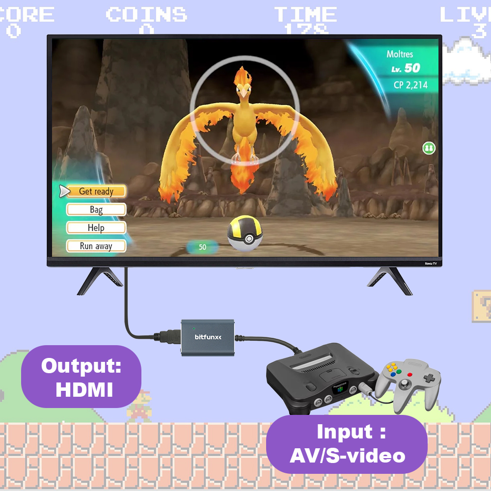 Bitfunx 720P Svideo / AV To HD - Retro Gaming Gif review and price