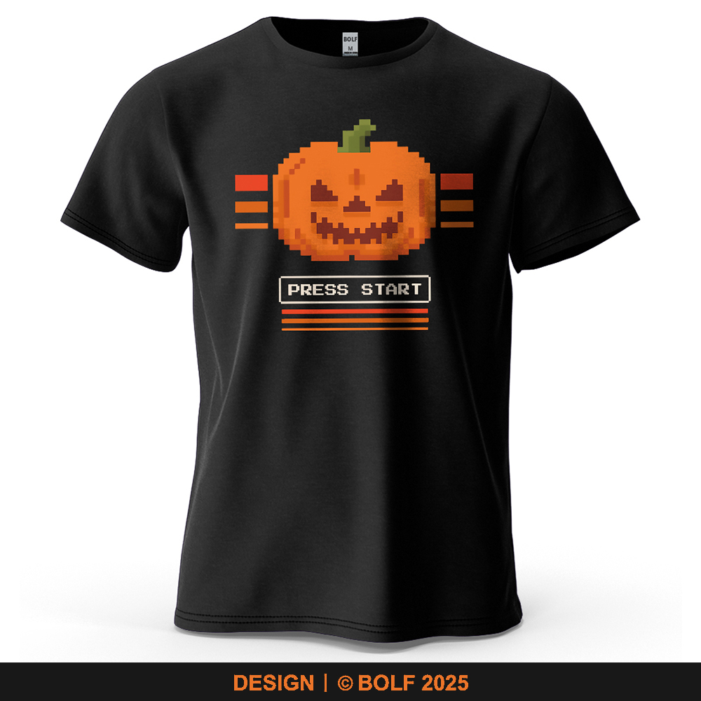 Halloween Pumpkin Printed Men' - Retro Gaming Events review and price