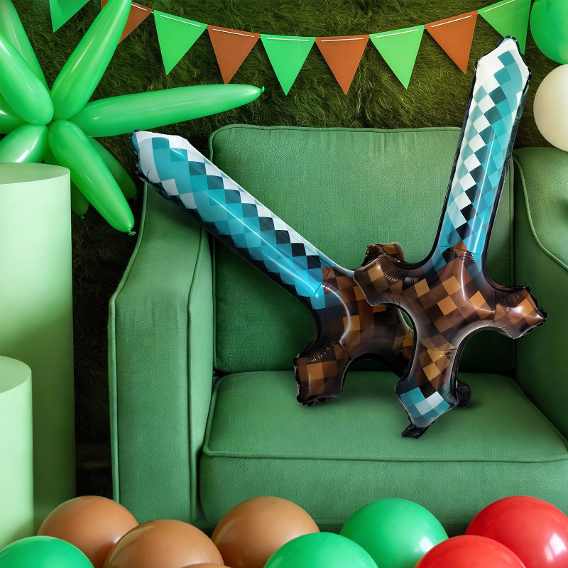 8Pcs Pixel Inflatable Sword My - Retro Gaming Events review and price