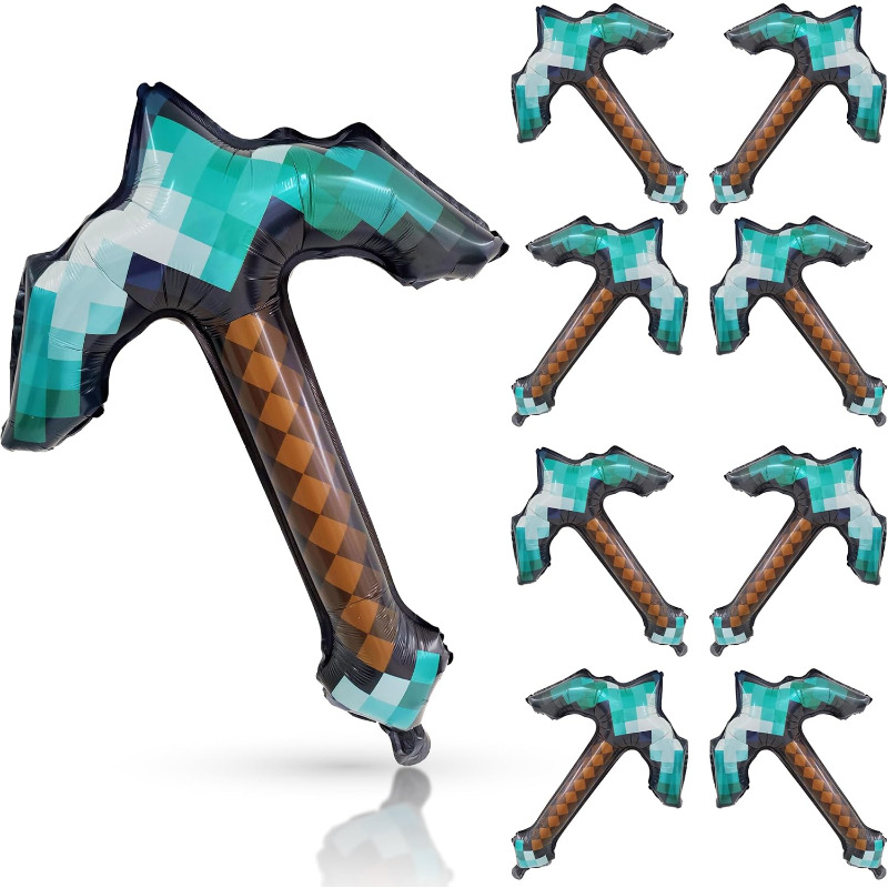 8Pcs Pixel Inflatable Pickaxe  - Retro Gaming Events review and price