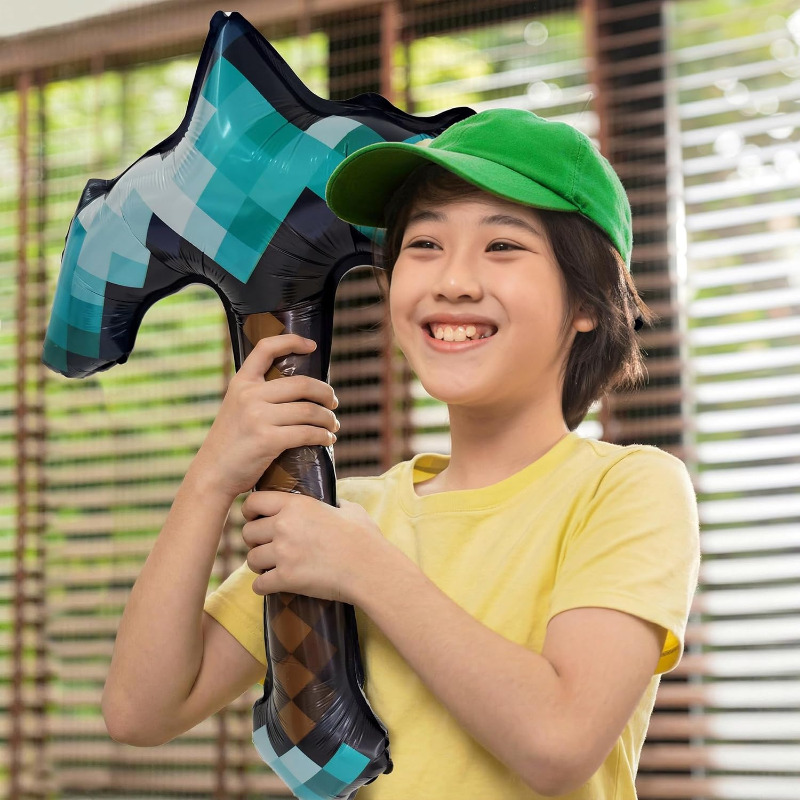 8Pcs Pixel Inflatable Pickaxe  - Retro Gaming Events review and price