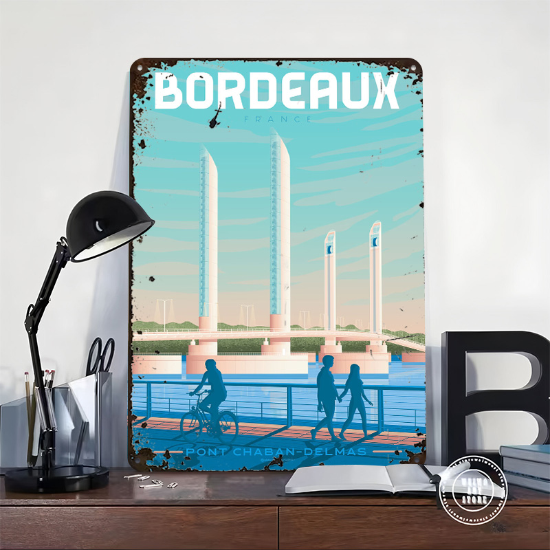 Bordeaux France Metal Poster C - Retro Gaming France review and price