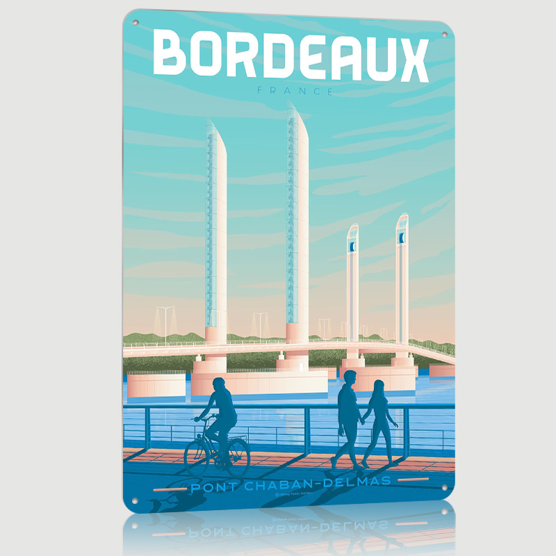 Bordeaux France Metal Poster C - Retro Gaming France review and price