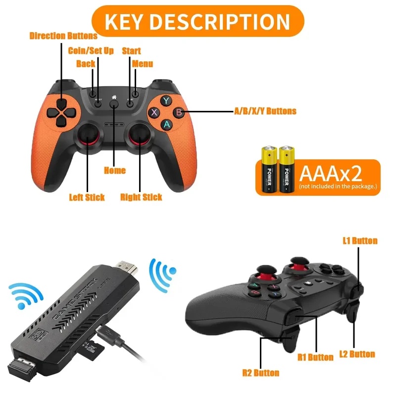 X2 Ultra Pro Retro Game Stick  - Retro Gaming Gif review and price