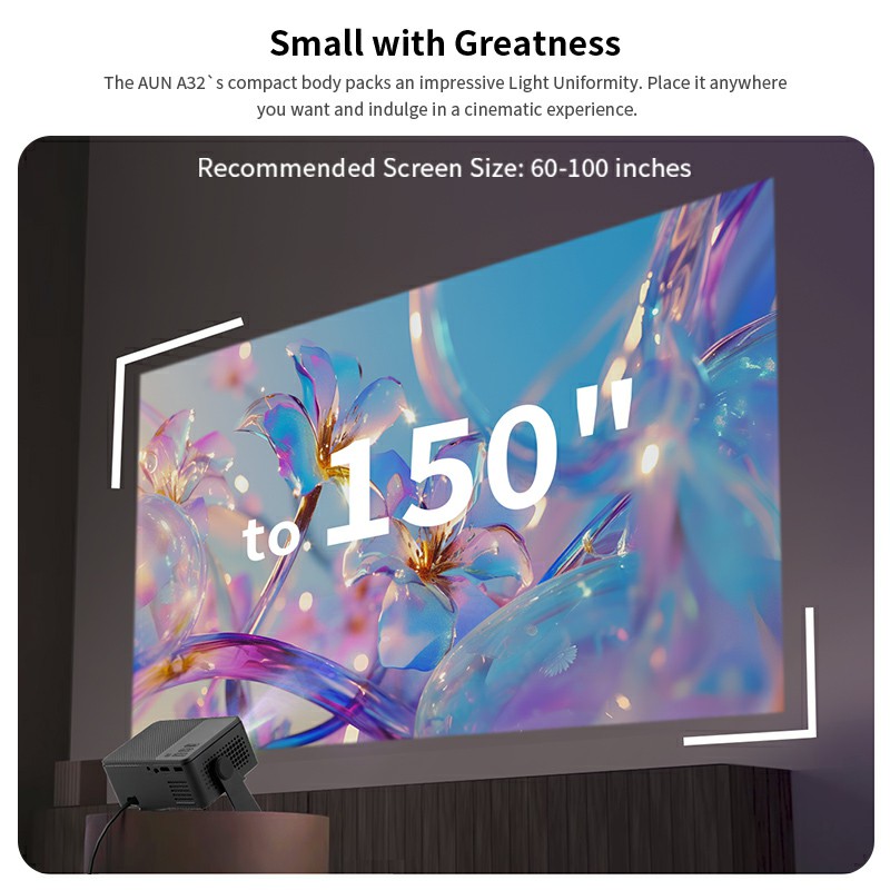 AUN A32 Pro Android 13 Project - Retro Gaming Projector review and price