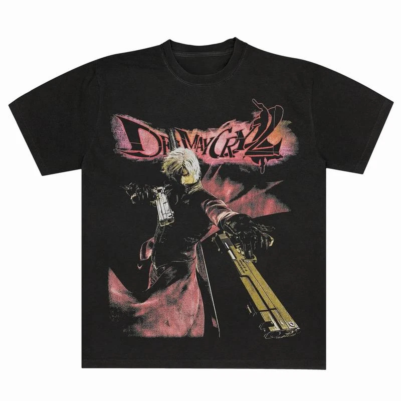 Devil May Cry 2 Dante T-shirt  - Retro Gaming Gif review and price