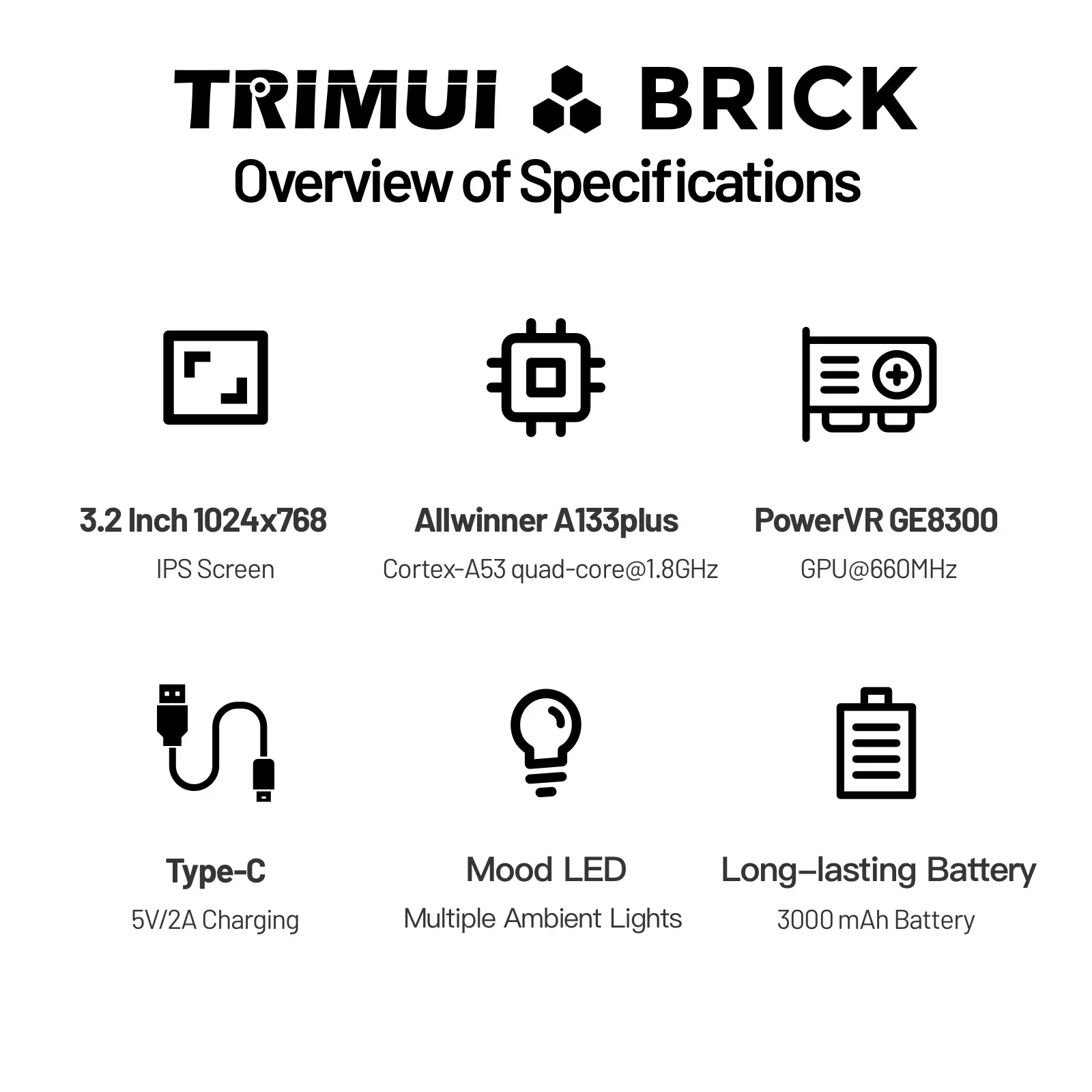 TRIMUI BRICK Handheld Game Con - Retro Gaming Images review and price