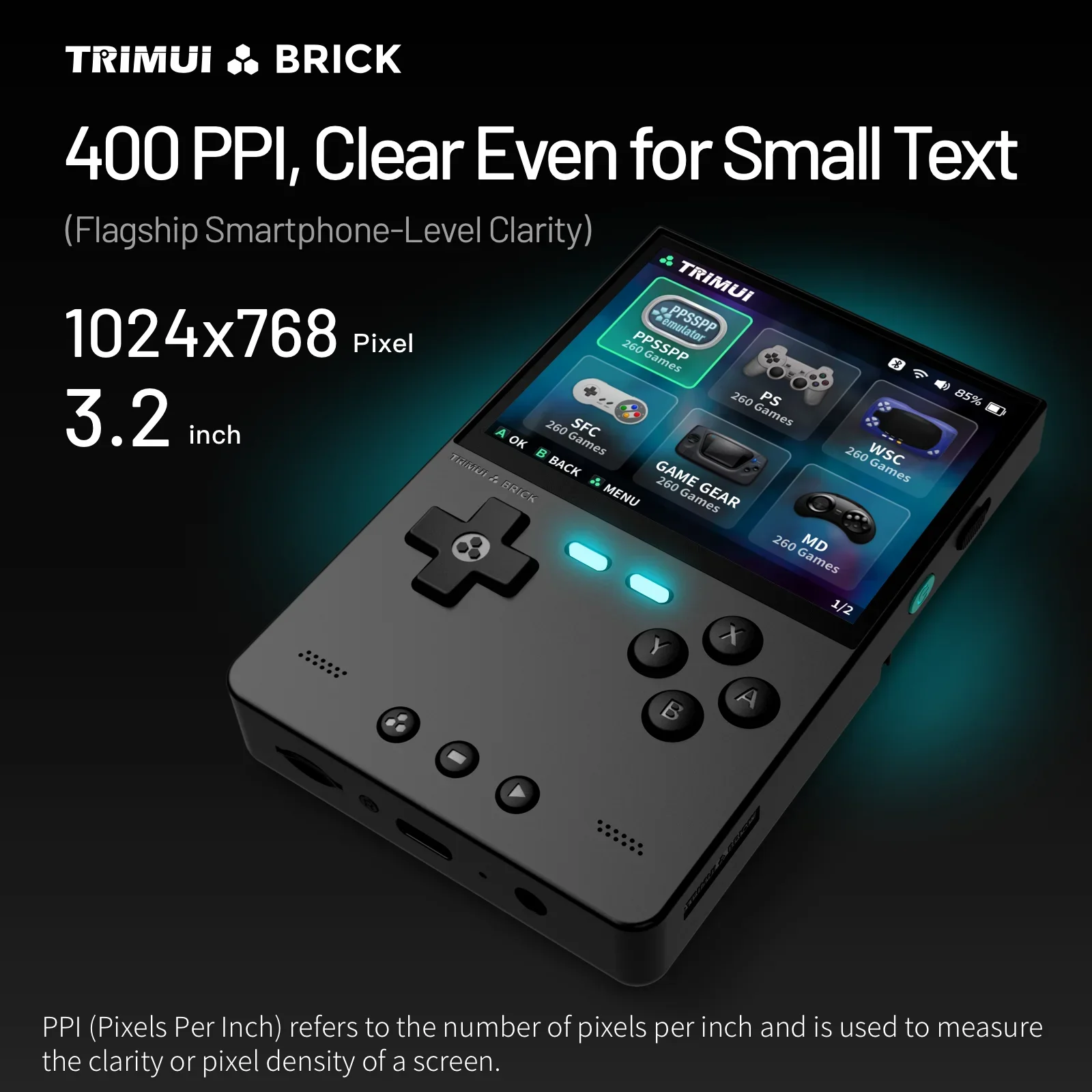 TRIMUI BRICK Handheld Game Con - Retro Gaming Images review and price