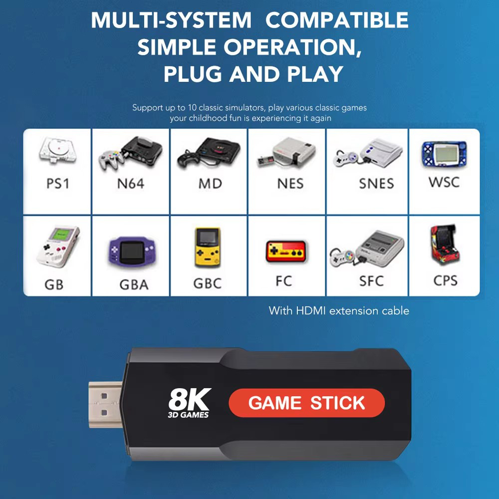 X2 Game Stick HD 4K 8K 3D Cons - Retro Gaming X2 review and price