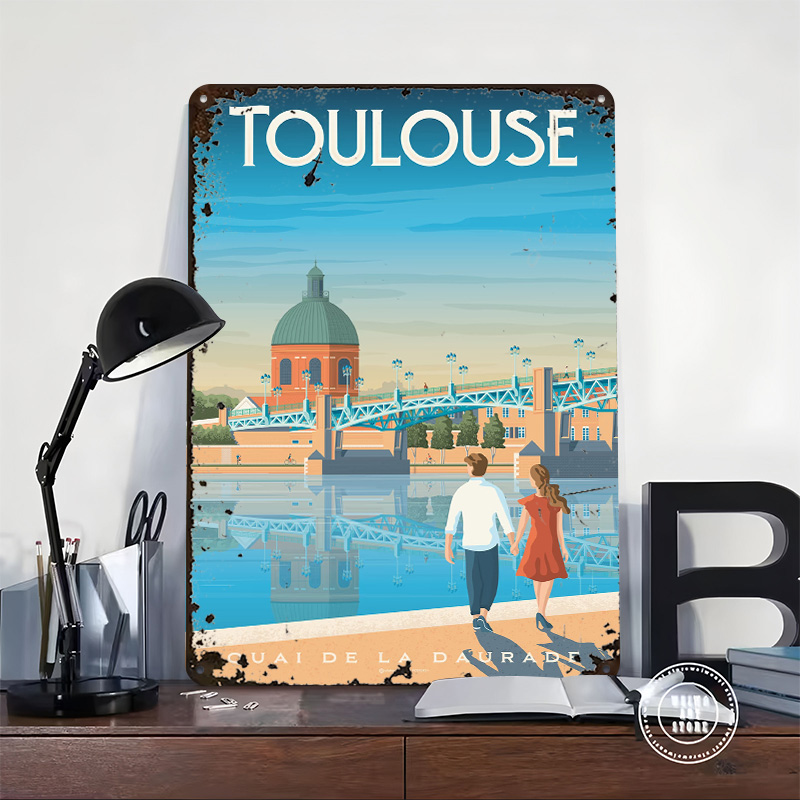 Toulouse France Print Metal Po - Retro Gaming France review and price