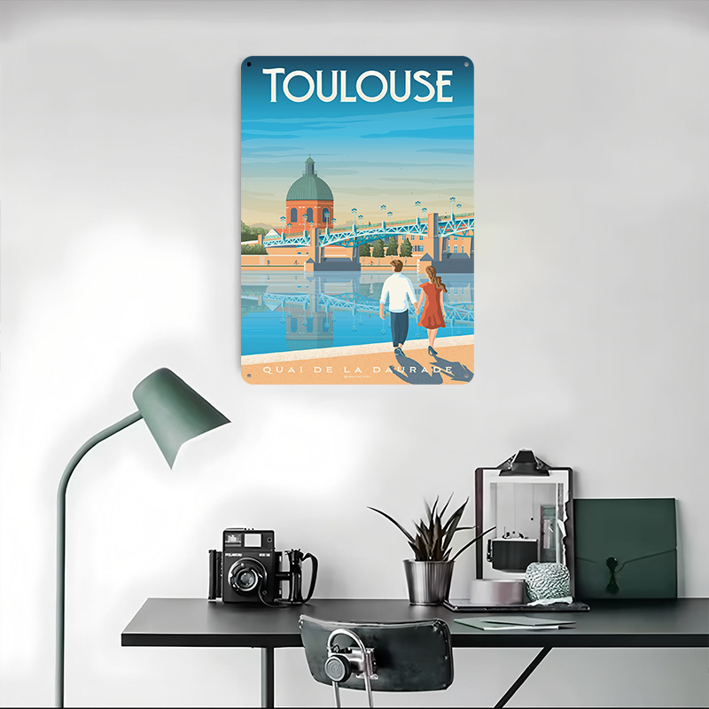 Toulouse France Print Metal Po - Retro Gaming France review and price