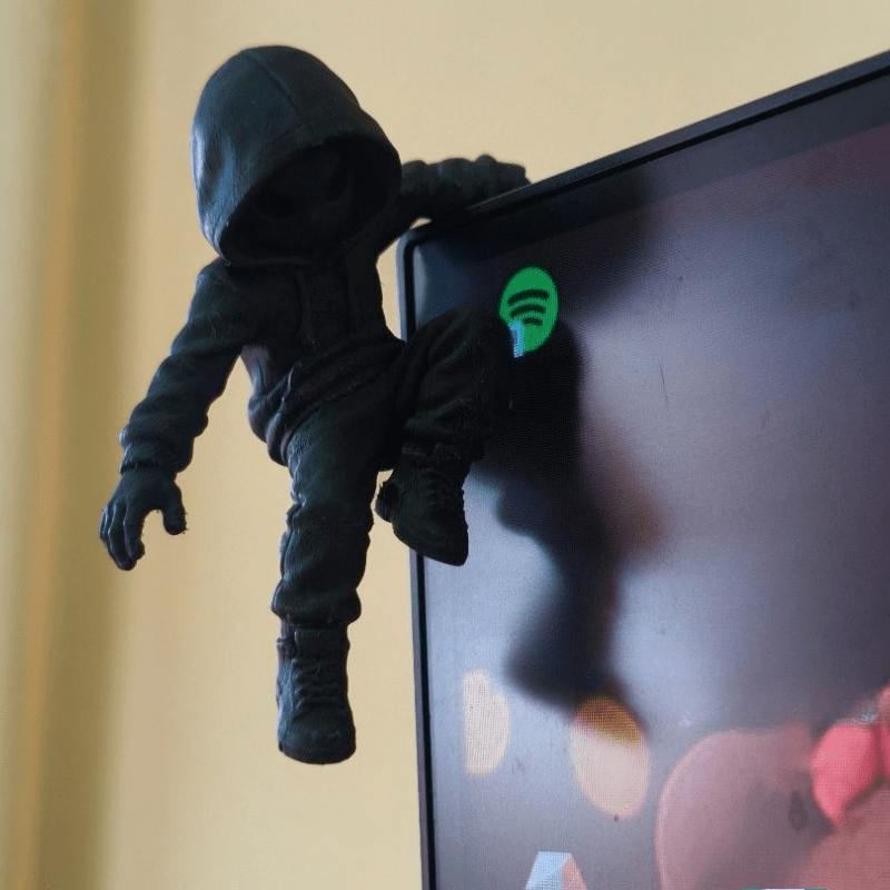 Climb Hoodie Alien Mini Statue - Retro Gaming Gifts review and price