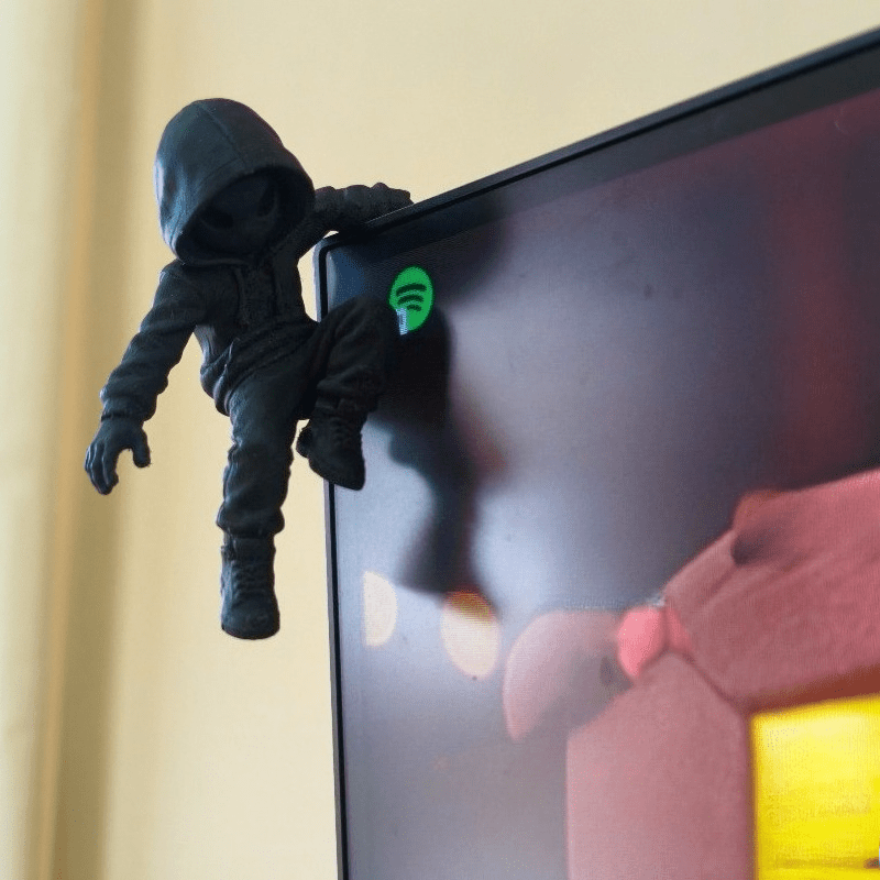 Climb Hoodie Alien Mini Statue - Retro Gaming Gifts review and price
