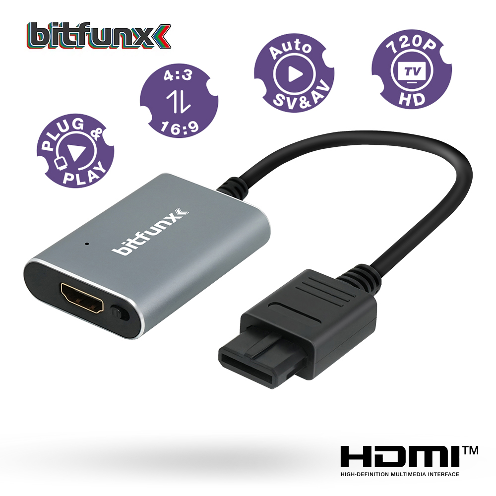 Bitfunx 720P HDMI™ Adapter S-v - Retro Gaming Upscaler review and price